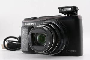 動作品 オリンパス OLYMPUS StyLUS SH-60 スタイラス 黒 ブラック コンパクトデジタルカメラ 充電ケーブル付 管N8623