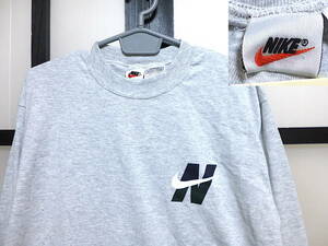 デッドストック 90s ナイキ ロゴ プリント ロング Tシャツ / DEAD STOCK 新品 90年代 NIKE Long Sleeve T-shirt ビッグロゴ ビンテージ