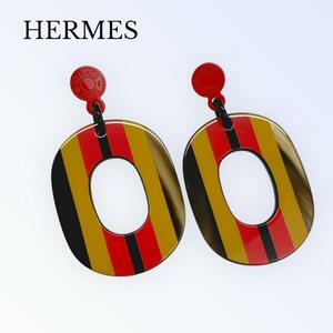 エルメス HERMES ピアス バッファローホーン ロカバール