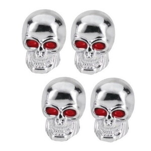 Pilot Skull Abs Valve cap スカル プラ バルブステム キャップ USDM HotRod Trucking