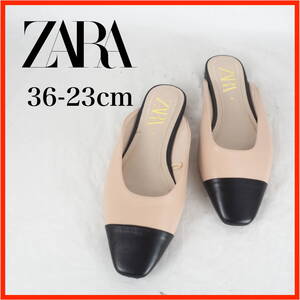 OK0969*ZARA*ザラ*レディースミュール*36-23cm*ピンク