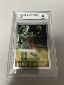 1996-97 Topps Chrome＃139 Michael Jordan　マイケル　ジョーダン　BECKETT鑑定済み