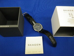 匿名配送 スカーゲン SKAGEN SKW6369 ネイビー 美品