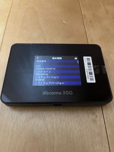 【美品】モバイルルータ　Docomo 5G Wi-Fi STATION SH-52B 残債なし　判定〇　38718