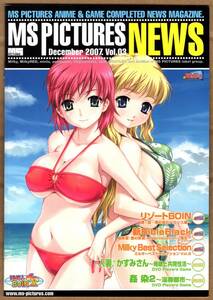 アニメ ゲーム チラシ 冊子　MSピクチャーズ　MS PICTURES ANIME & GAME COMPLETED NEWS MAGAZINE 2007年12月号Vol.3　リゾートBOIN　姦染2