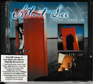 2LP on 1CD◇アルバート・リー/ Hiding+ Albert Lee(ON THE BOULEVARD) リマスター盤★同梱歓迎！ケース新品！Albert Lee:Emimylou Harris
