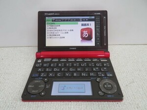 ■CASIO XD-D6000 電子辞書 EX-word DATAPLUS6 カシオ エクスワード データプラス 電池 タッチペン付き 動作品 010242■！！