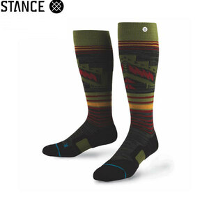 STANCE SOCKS SMOKE SHACK/OLIVEスタンススノーボード用ソックス