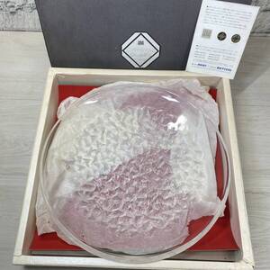 【YH-1001】未使用保管品 HOYA ホーヤ crystal glass クリスタル グラス 大皿 お皿 