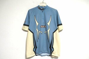 N7396:LOUIS GARNEAU（ルイガノ）半袖サイクルジャージ水色×クリーム系/XL？：35