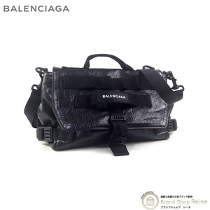 バレンシアガ （BALENCIAGA） ARMY MESSENGER S アーミーメッセンジャー ショルダーバッグ 656106 ブラック（未使用品）中古