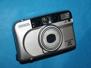 ★ 訳あり１円再出品！綺麗！お洒落なコンパクト！★ MINOLTA ミノルタ RIVA ZOOM 90 DATE ※ 通電 OK！修理前提 ジャンク品！FG1903