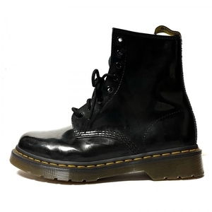 ドクターマーチン Dr.Martens ショートブーツ EU 41 - エナメル（レザー） 黒 メンズ レースアップ/インソール取外し可 靴