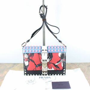 18SS PRADA ELEKTRA STUDS LEATHER SHOULDER BAG/プラダエレクトラスタッズレザーショルダーバッグ