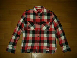 NEIGHBORHOOD ネイバーフッド CABELLA チェックシャツ M 赤黒白 / 長袖 ブロック