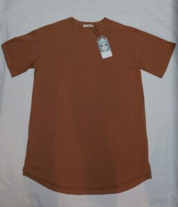 新品　送料込 　シューラルー　半袖ロングTシャツ　ブラウン　茶　Ｌ　綿100％　ワールド　ハッシュアッシュ