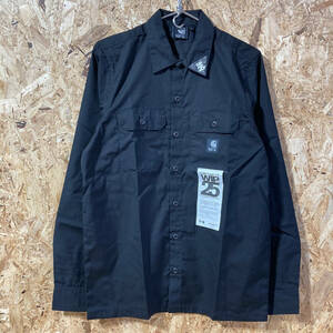 Carhartt WIP 25周年 MASTER SHIRT バック プリント 長袖 シャツ S 限定 25th Black