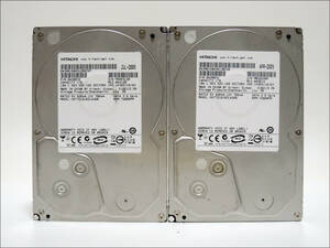 HITACHI 3.5インチHDD HDT721010SLA360 1TB SATA 2台セット #12075