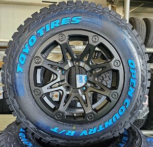 ジムニー JB64 JB23 JA12 タイヤホイールセット TOYO オープンカントリーRT 185/85R16 ホワイトレター 16インチ BDX08 新品4本セット