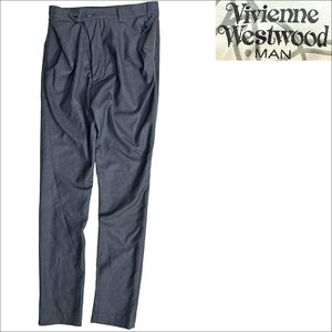 J5092 美品 ヴィヴィアンウエストウッドマン 変形パンツ チャコールグレー 46 Vivienne Westwood MAN