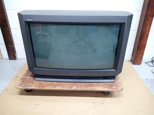 〇【引取限定】ソニー 1996年製トリニトロンカラーテレビ KV-28FW3 通電確認済みジャンク品 /SONY /Trinitron /ブラウン管テレビ 