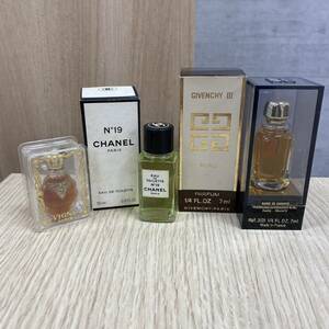 #13035　香水　おまとめ　シャネル CHANEL NO19 オードゥ トワレット EDT 香水 19ml　ジバンシィ ミニ香水 トロワ パルファム　現状品