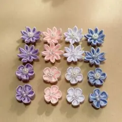 つまみ細工　花パーツ　ハンドメイド