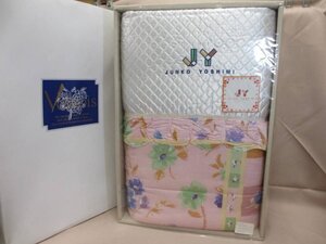 JUNKO YOSHIMI 花柄 ウール混 肌布団 未使用品