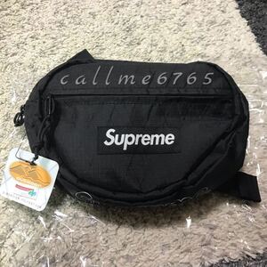 【新品】 18aw Supreme Waist Bag black ブラック 黒 ウエストバッグ シュプリーム 18fw 国内正規品 即納