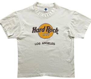 ハードロックカフェ Hard Rock Cafe USA製 LOS ANGELES ロサンジェルス Tシャツ 半袖 L ホワイト