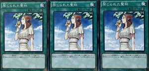 遊戯王 ノーマル 魔法 3枚セット 禁じられた聖杯 SPWR