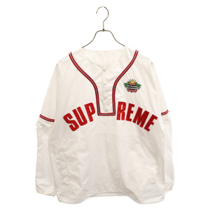 SUPREME シュプリーム 22SS Snap Off Sleeve Baseball Top スナップスリーブ ベースボール 長袖シャツ ホワイト