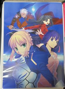 公式　fate stay night B2ポスター　type moon 型月 fgo アルトリア　間桐桜　遠坂凛　エミヤ