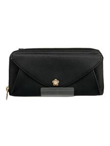 MARY QUANT◆長財布/-/BLK/無地/レディース