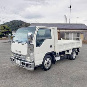 売切 3t 低床 強化ダンプ いすゞ エルフ カスタム 車検令和8年1月迄 6MT(3ペダル) ETC ICターボ 両側電格ミラーバックカメラ付 福岡～ 