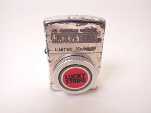 レア ZIPPO ジッポー 限定品 ラッキーストライク LUCKY STRIKE 着火未確認 現状品 drt2409