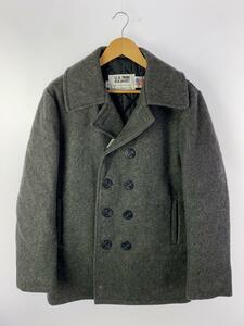 Schott◆PEA JACKET/ピーコート/38/ウール/グレー/740N