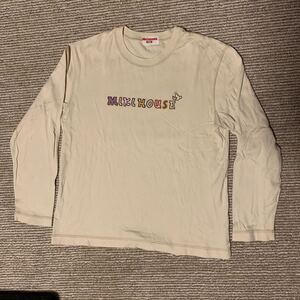 ミキハウス mikiHOUSE 長袖Tシャツ150 ベージュ