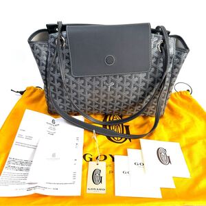 希少◇GOYARD ゴヤール ルエット ショルダーバッグ ヘリーボーン プリント グレー ハンドバッグ メンズ レディース ユニセックス