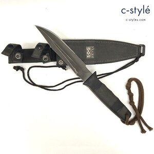 U507b [人気] SOG SPECIALTY KNIVES シースナイフ Seal 2000 U.S.NAVY SEALS ロゴ入り SEKI-JAPAN 鞘付き | U