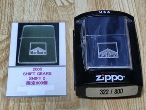 marlboro マルボロ zippo 2005年製 800個限定モデル シリアルナンバー付