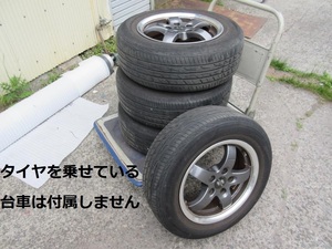 札幌発直接引き取り歓迎 中古 Oettiger エッティンガー/15インチ/15×6.5J 112 /5H ET47/中古アルミホイール&夏タイヤ 4本セット