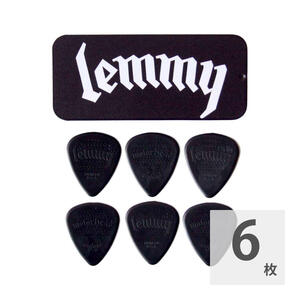 ギターピック 6枚 セット ジムダンロップ 1.14mm NO.27377 MHPT02 Lemmy Signature Picks ピックケース付き JIM DUNLOP ジムダン