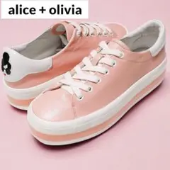 美品★定価約3,2万★alice + olivia★厚底スニーカー★36★ピンク