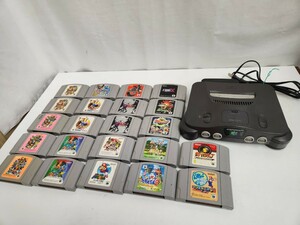 BK◇ 通電確認済み 任天堂 NINTENDO 64 ニンテンドーロクヨン 本体 NUS-001 ソフト 22点 おまとめ セット マリオ ポケモン ゼルダ 他