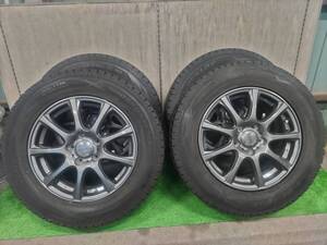 DUFACT 5H 114.3 16×6.5J +53 約73mm 215/65 R16 98Q DUNLOP WINTER MAXX SJ8 4本