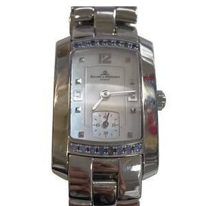 【中古品】BAUME &MERCIER ボームアンドメルシェ シェル文字盤 65316 クオーツ レディース腕時計 箱無し hiL9779RO