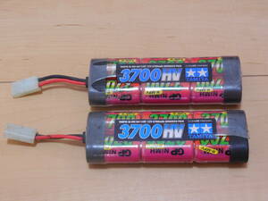 1-764 TAMIYA タミヤ アドバンスパック NI-MH バッテリー 7.2V 3700mAh 2本 3700HV ニッ