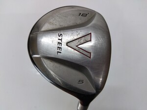 FW TaylorMade テーラーメイド V STEEL 18度 5W flex:R M.A.S.2 FW ULTRALITE メンズ右　Vスチールフェアウェイウッド