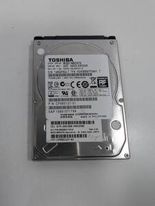 【使用時間33989時間】東芝 MQ01ABD075 750GB 2.5インチ 9.5mm 正常判定 YAHD0175